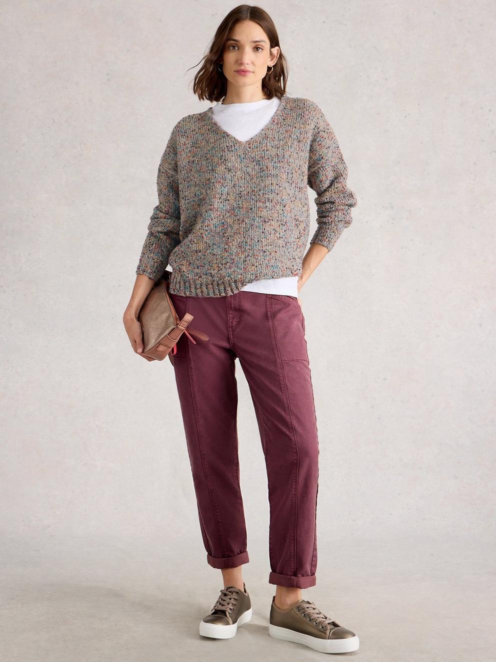 TEXTURE  V NECK