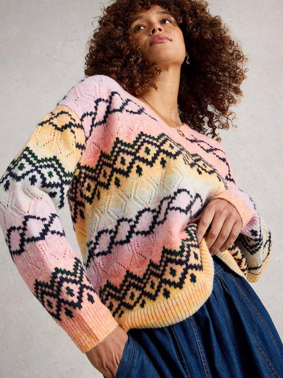 SPACEDYE POINTELLE JUMPER
