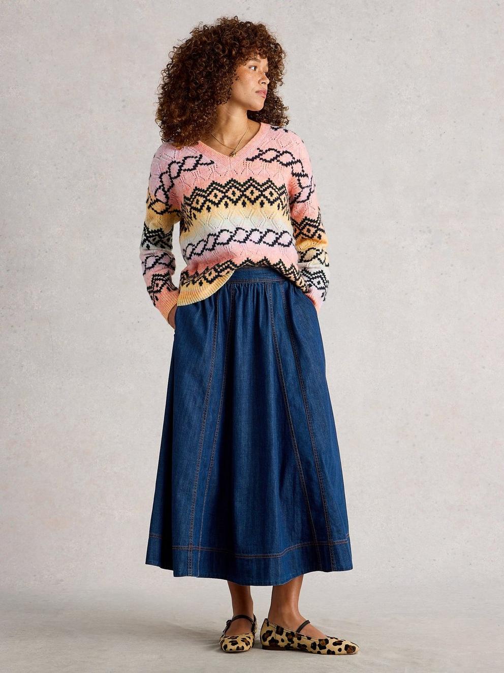 SPACEDYE POINTELLE JUMPER