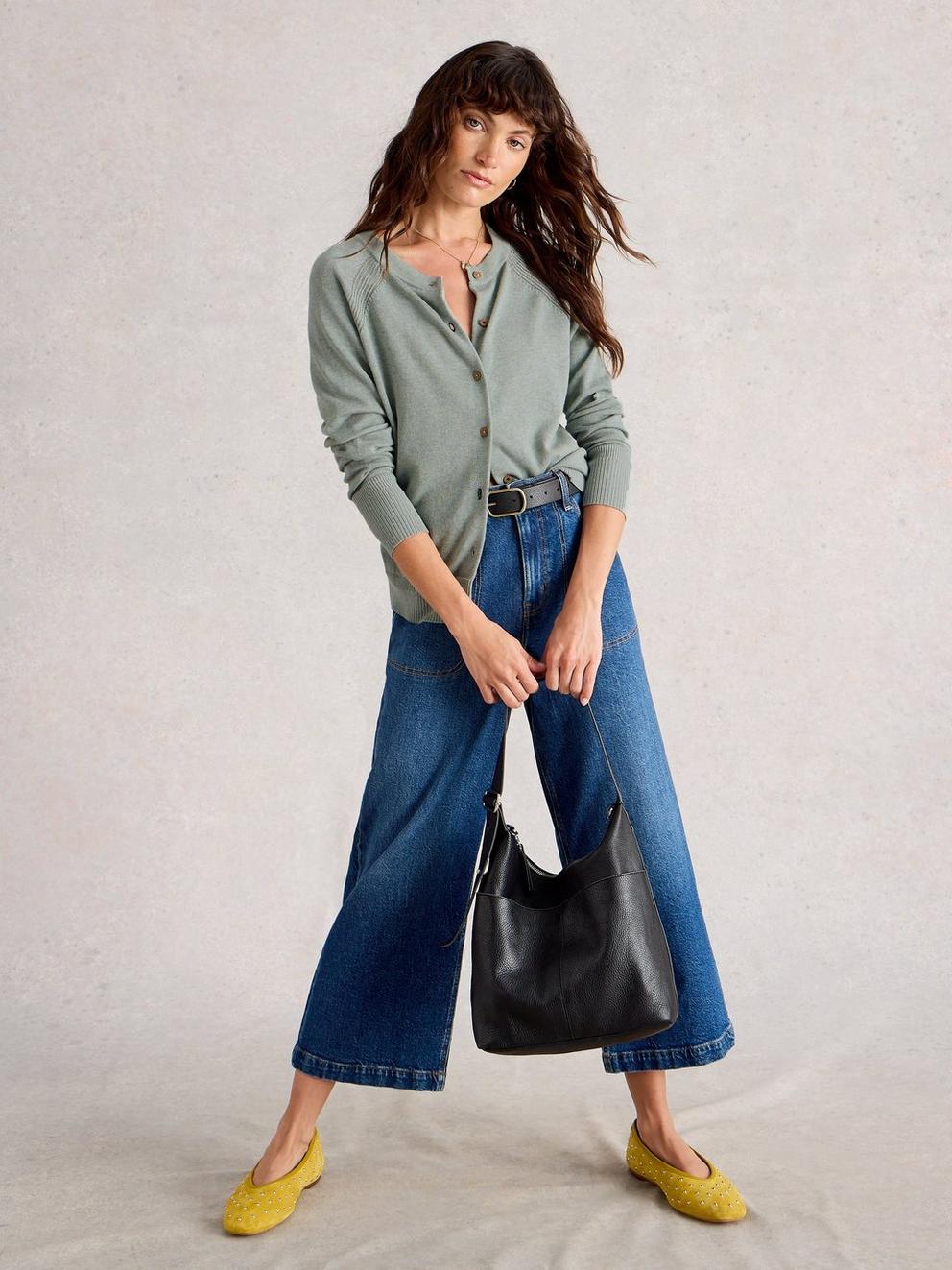 LULU CREW NECK LONG SLEEVE CARDI