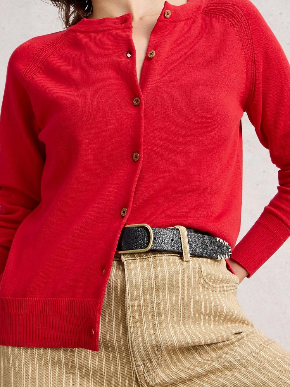 LULU CREW NECK LONG SLEEVE CARDI