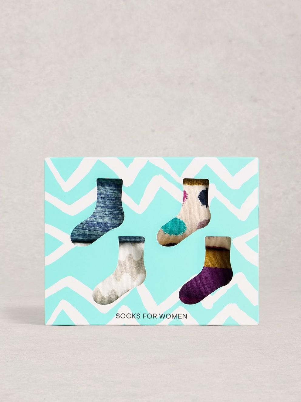 Hotch Potch Ankle 4PK Socks