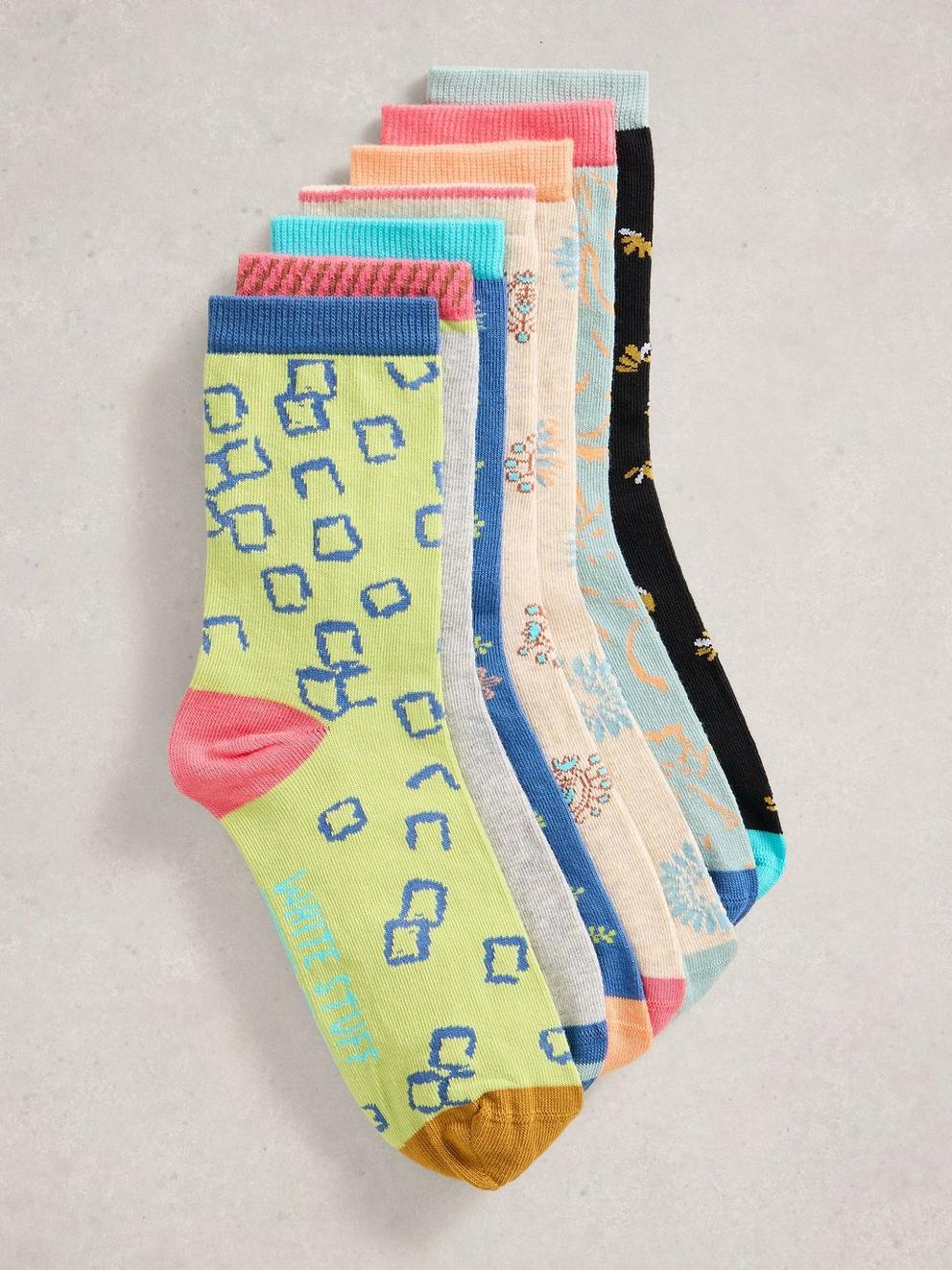 7 Pack Ankle Socks