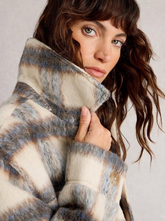 Alexa Check Wool Blend Jacket