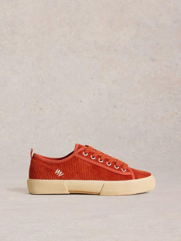 Pippa Cord Lace Up Trainer