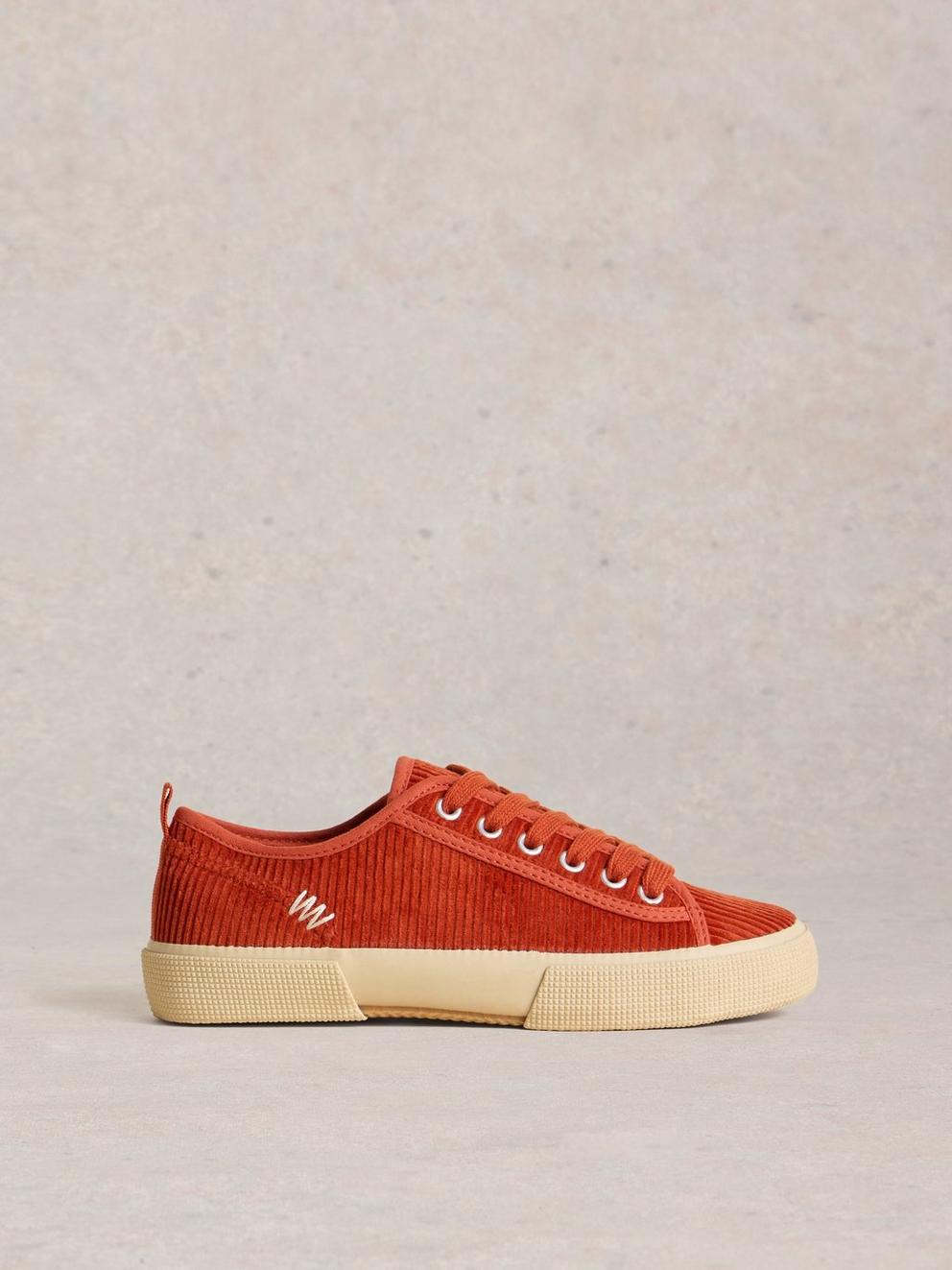 Pippa Cord Lace Up Trainer