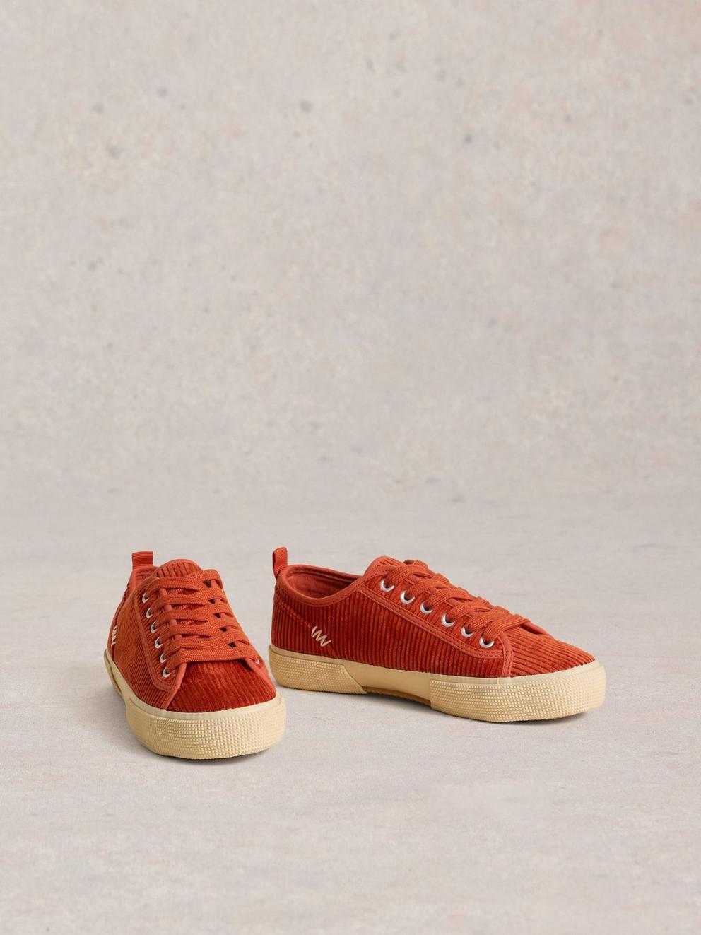 Pippa Cord Lace Up Trainer