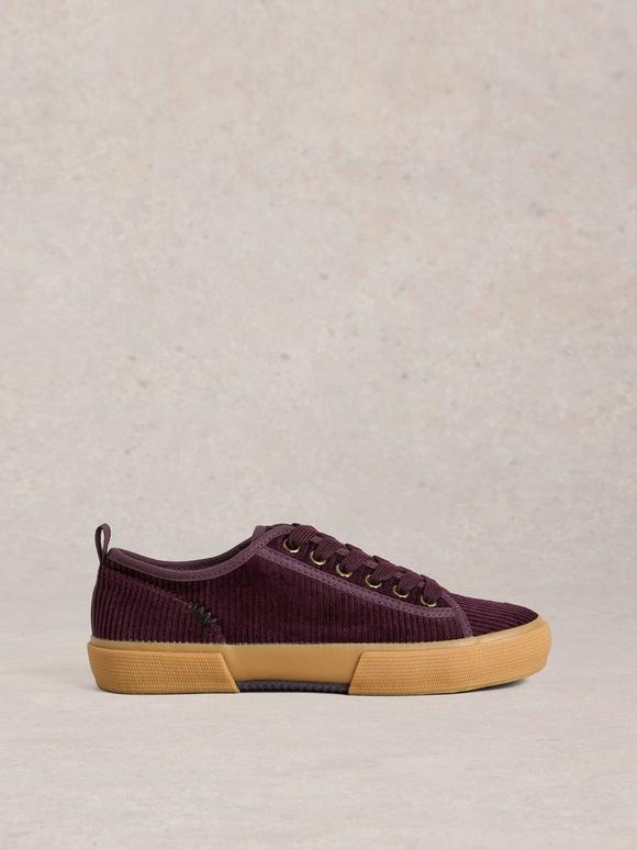 Pippa Cord Lace Up Trainer