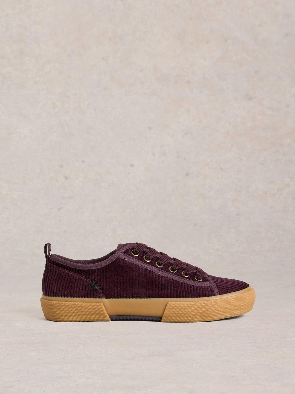 Pippa Cord Lace Up Trainer