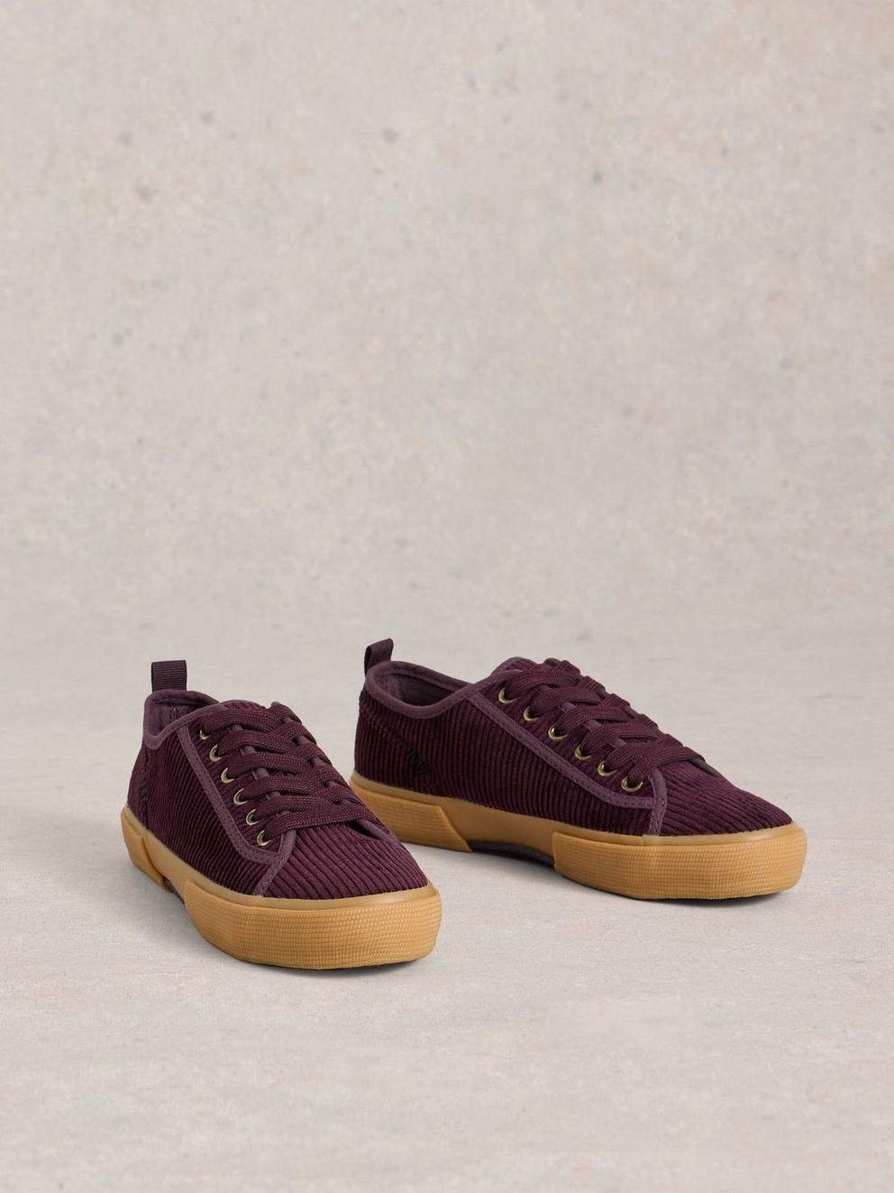 Pippa Cord Lace Up Trainer