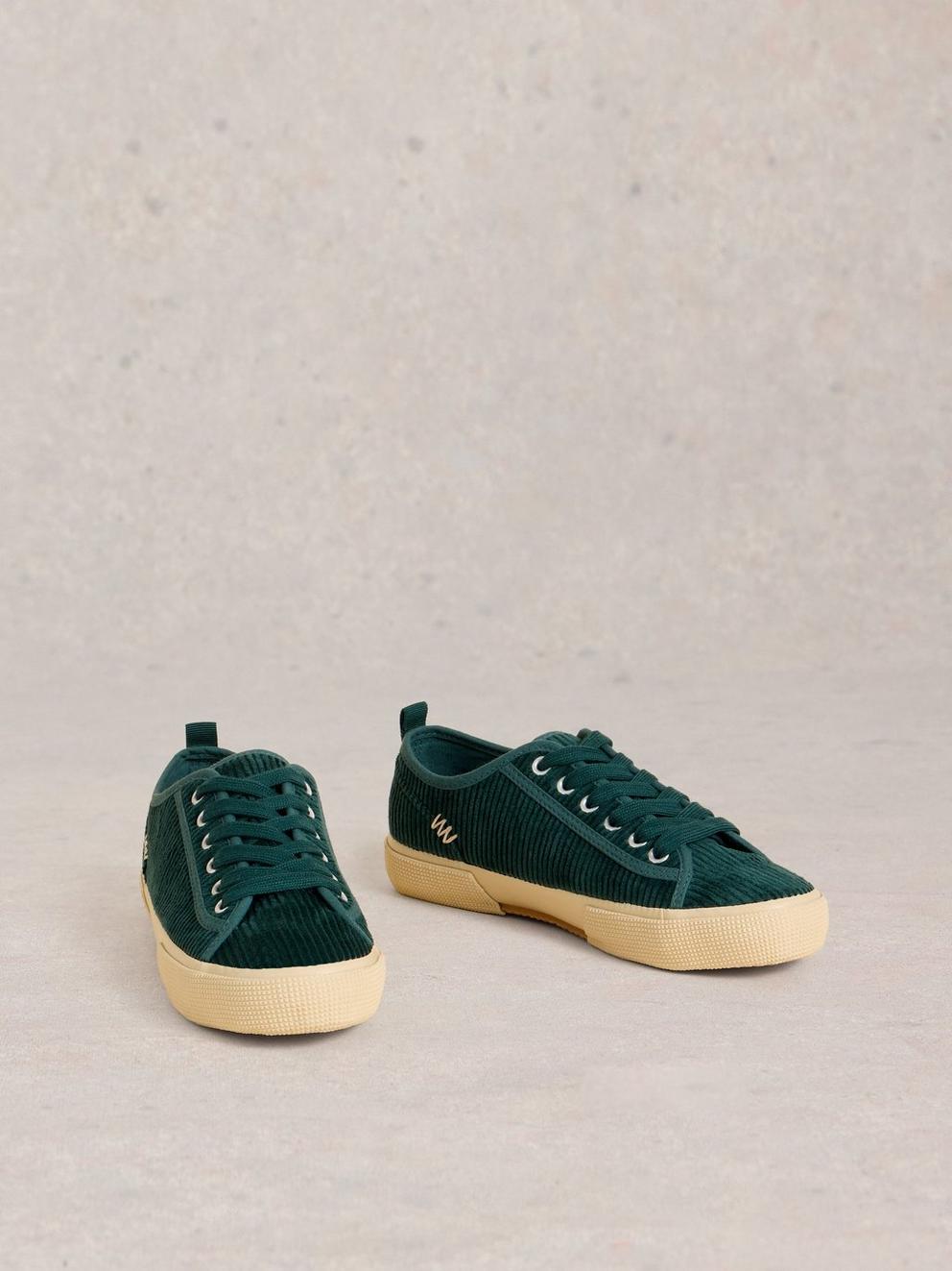 Pippa Cord Lace Up Trainer