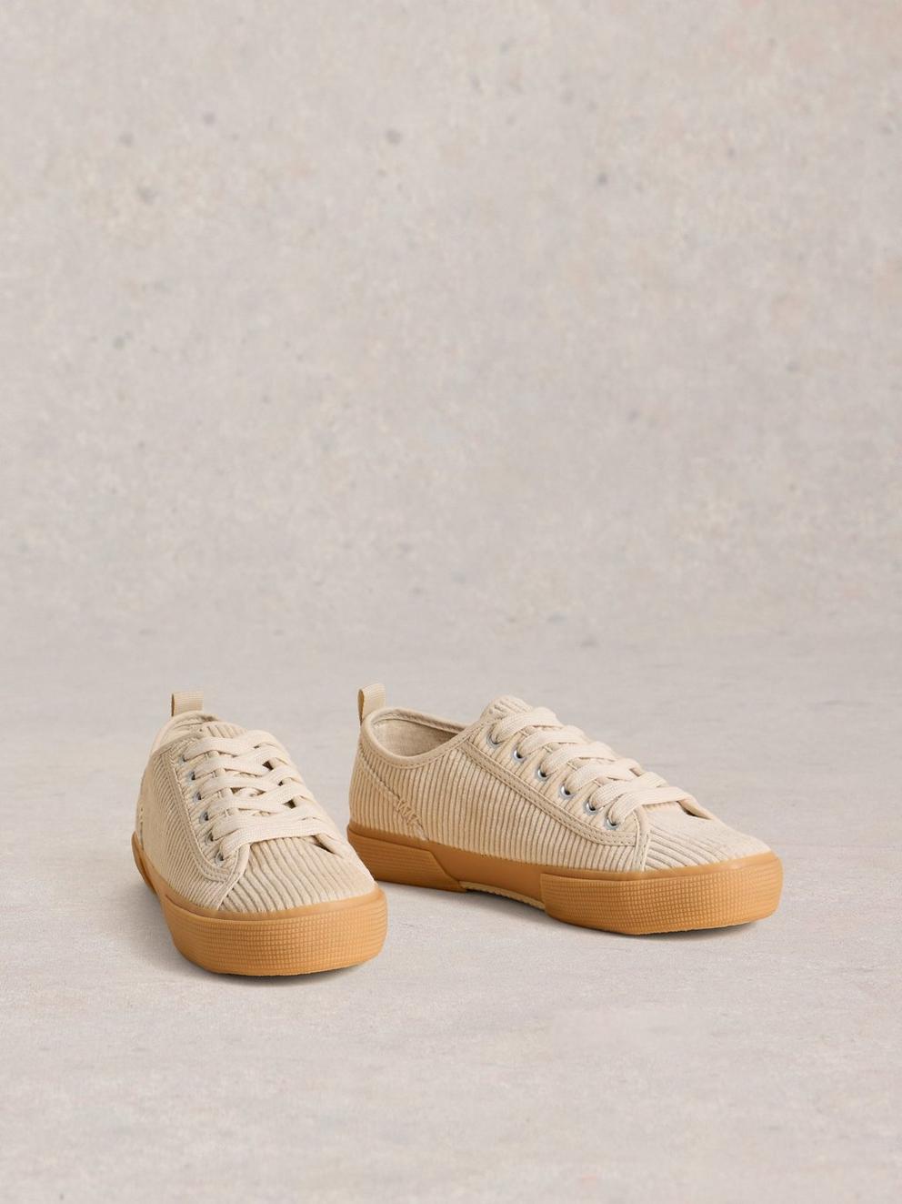 Pippa Cord Lace Up Trainer