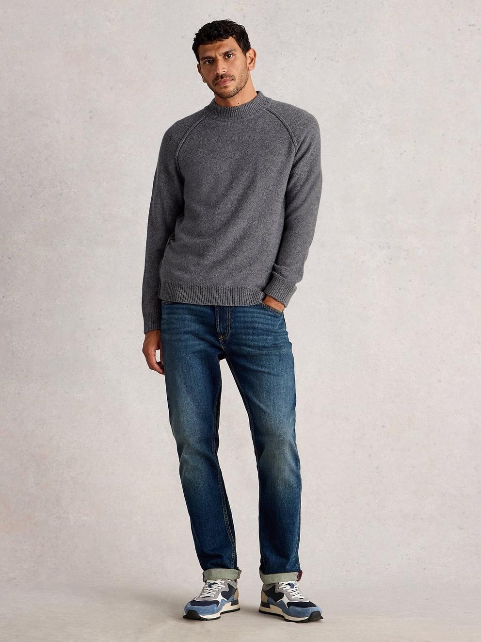 Milton Lambswool Mock Neck