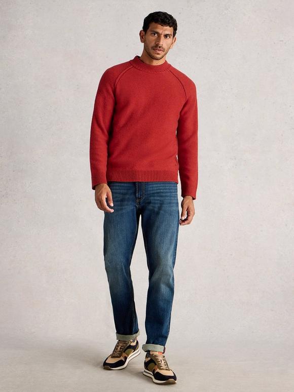 Milton Lambswool Mock Neck