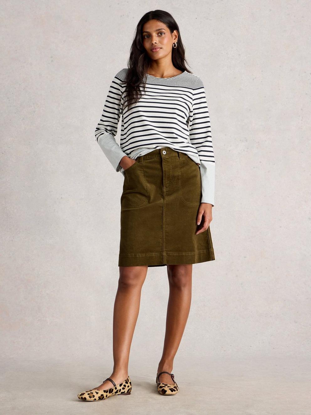 Tia Cord Skirt