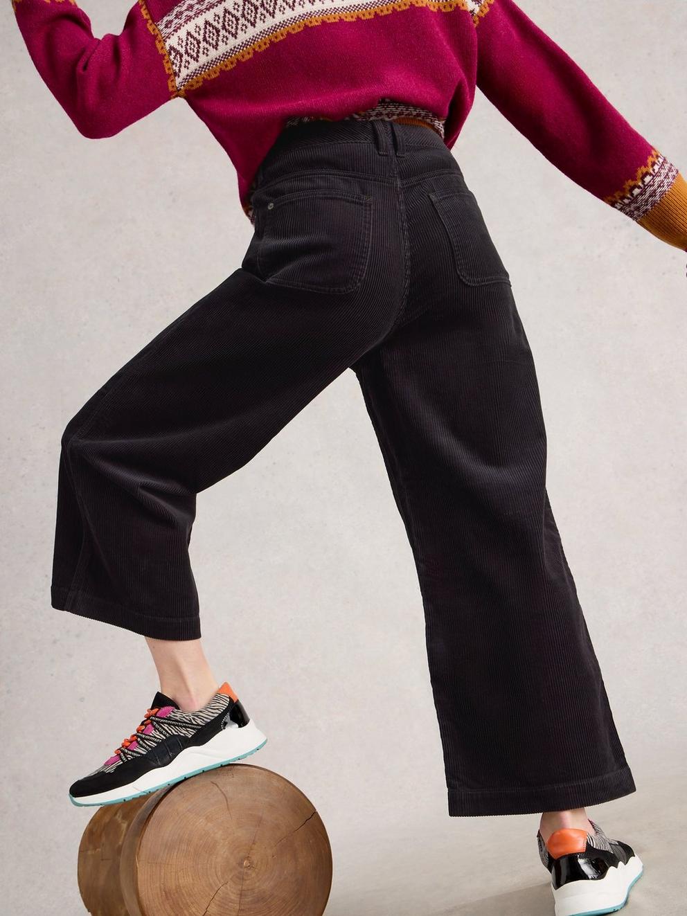 Tia Cord Wide Leg Crop