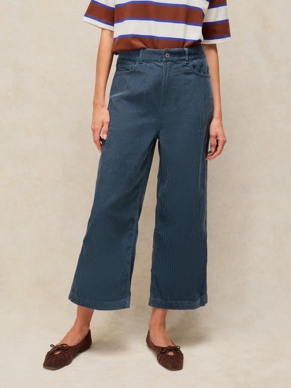 Tia Cord Wide Leg Crop