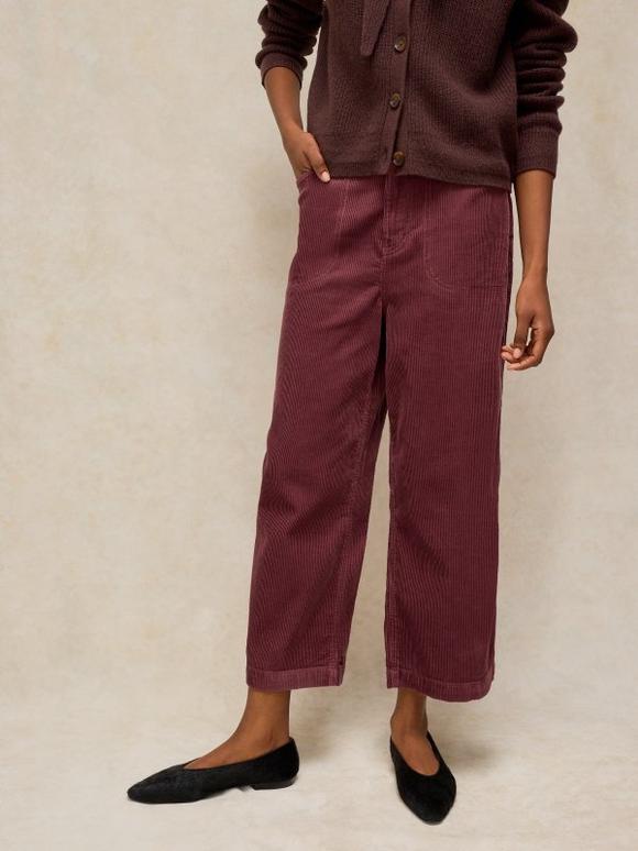 Tia Cord Wide Leg Crop