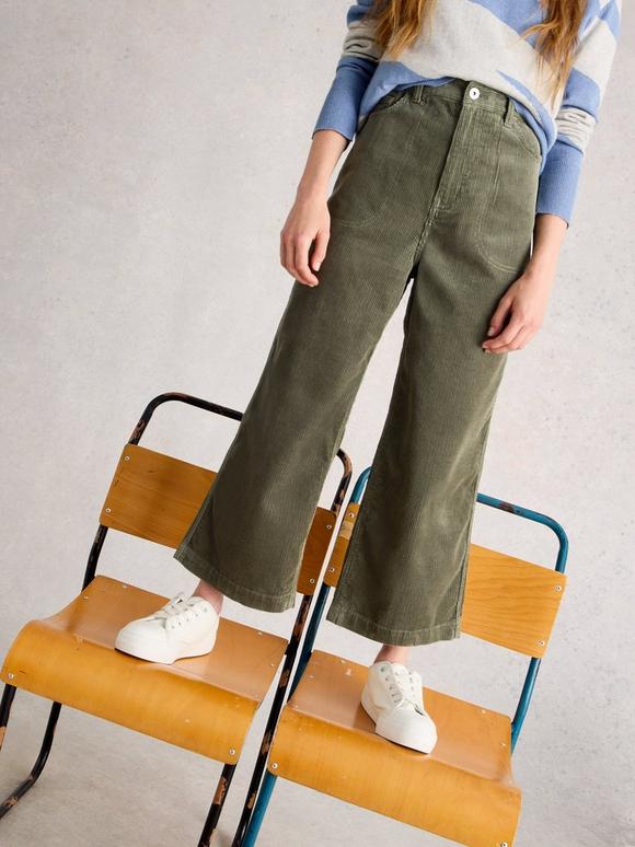 Tia Cord Wide Leg Crop