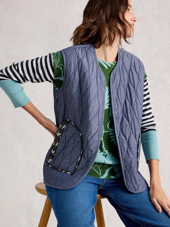 Carla Printed Gilet