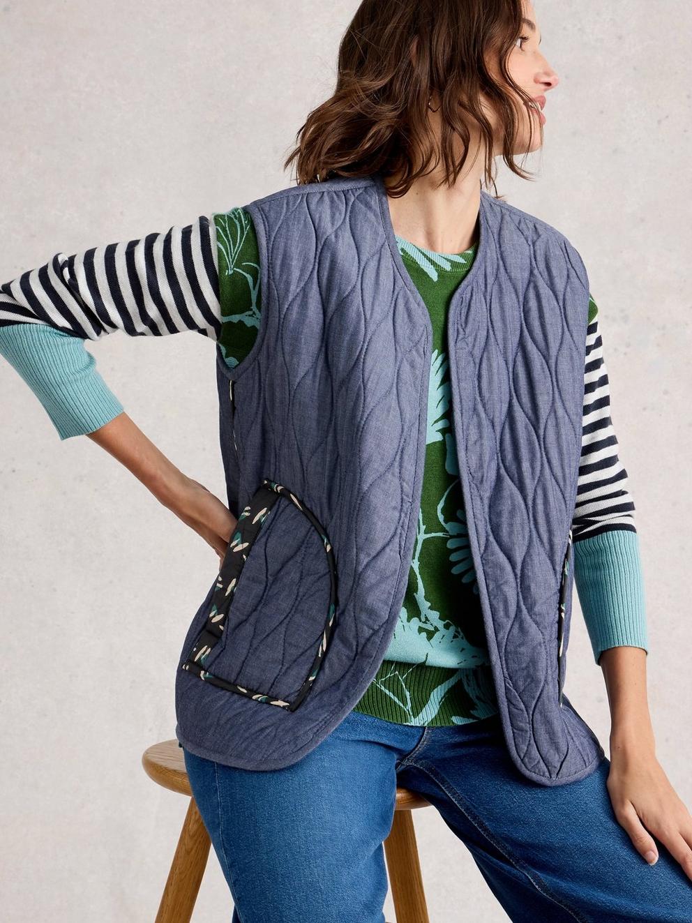 Carla Printed Gilet