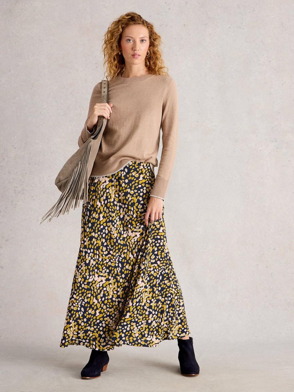 Maxi Hope Bias Cut Skirt