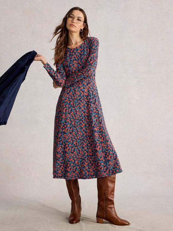 Madeline Jersey Crew Neck Dress