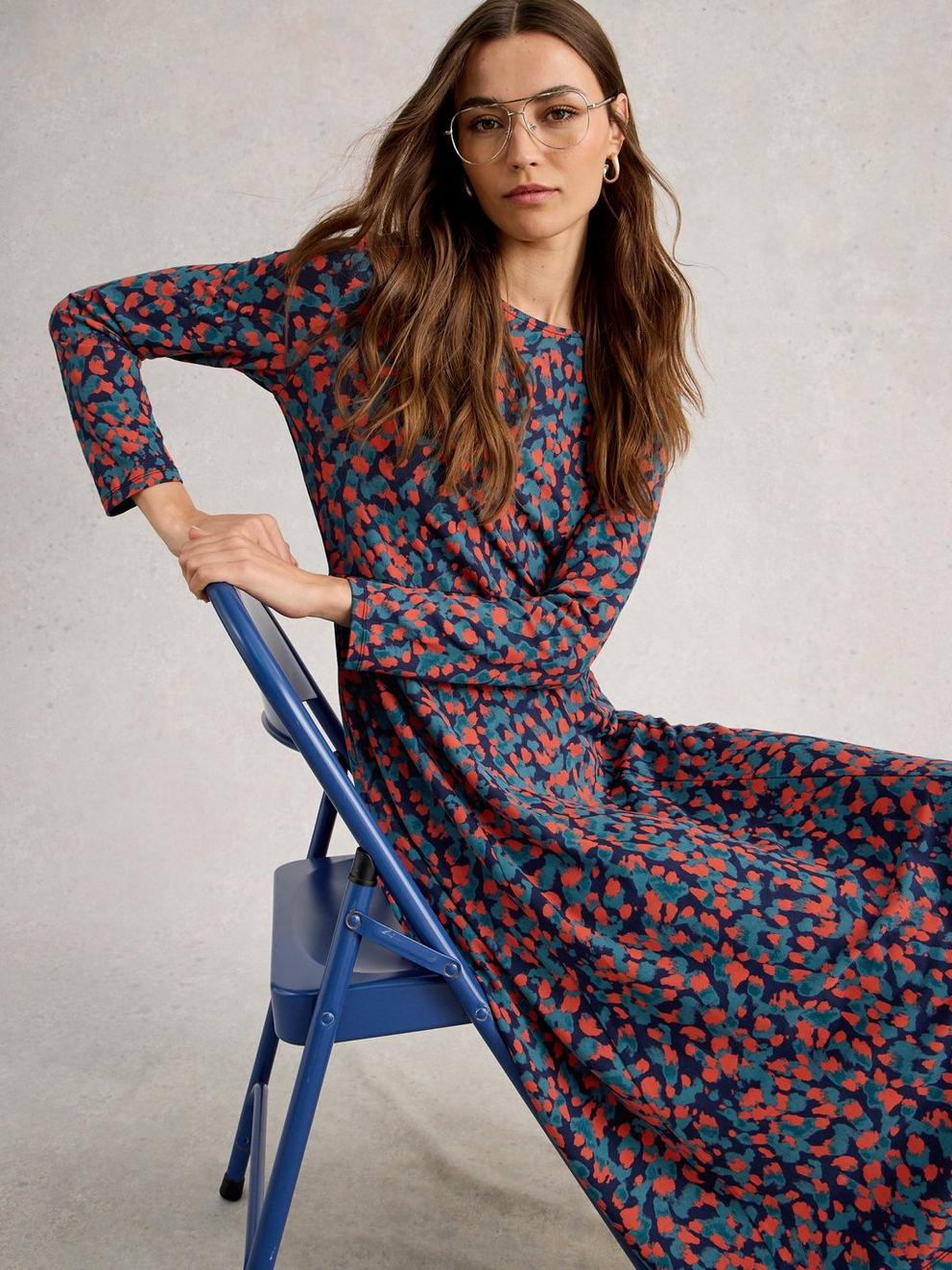 Madeline Jersey Crew Neck Dress