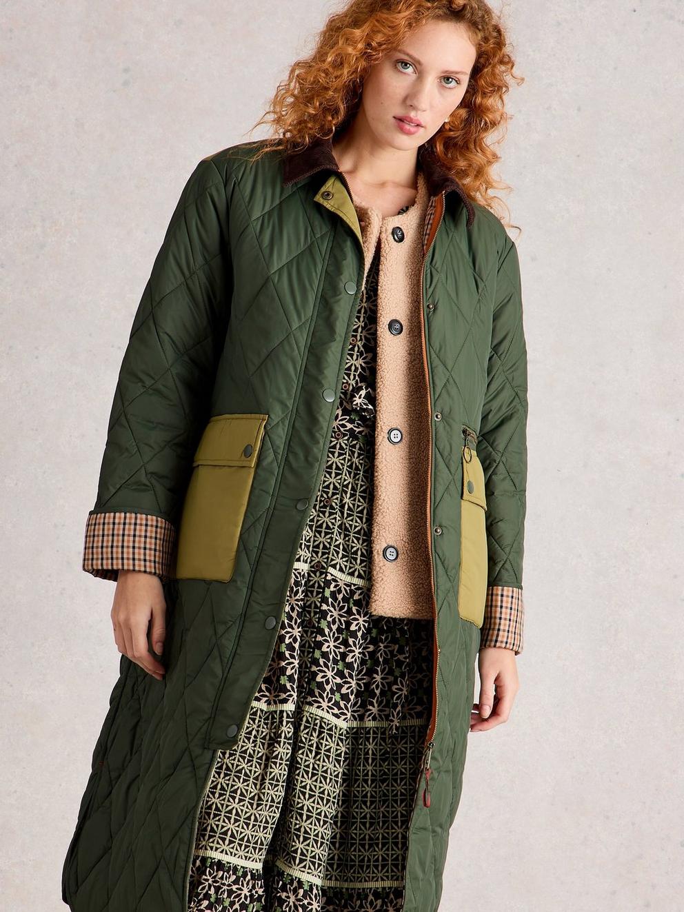 Stella Longline Quilted Coat