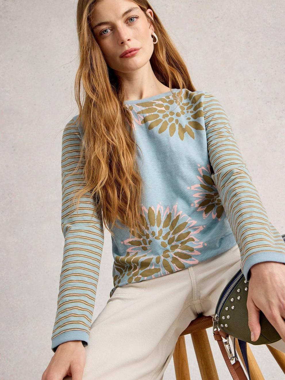 CLARA CREW NECK LONG SLEEVE TEE