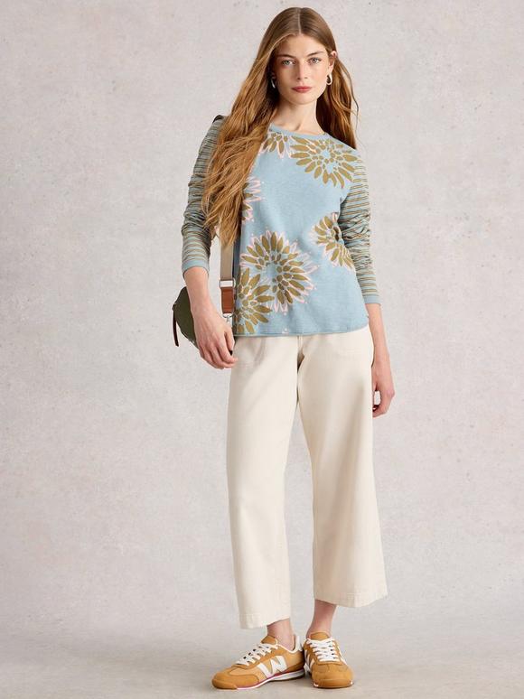 CLARA CREW NECK LONG SLEEVE TEE
