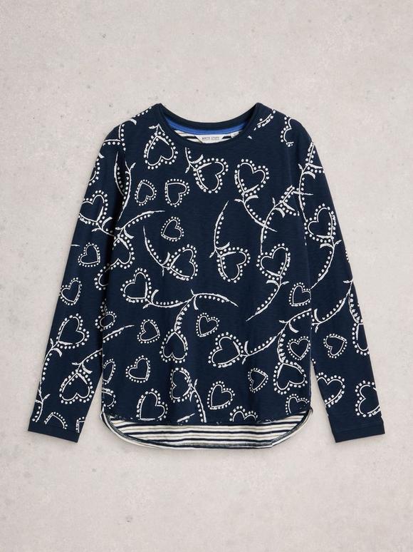 CLARA CREW NECK LONG SLEEVE TEE