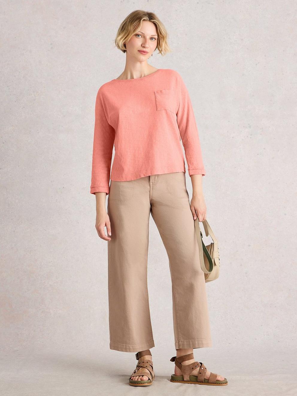 DEMI DOLMAN CREW NECK TOP