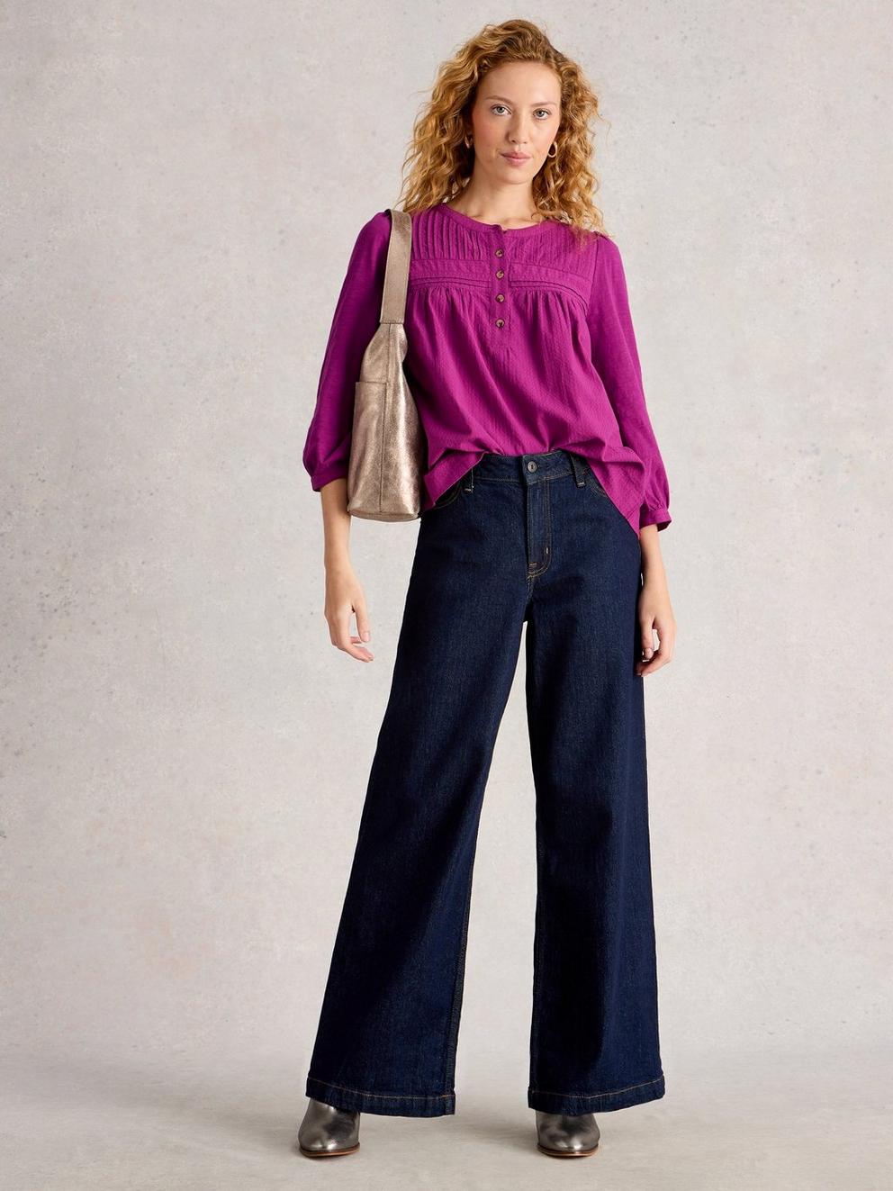 ISLA HALF BUTTON TOP
