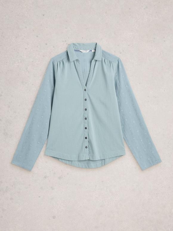 ANNIE MIX JERSEY SHIRT