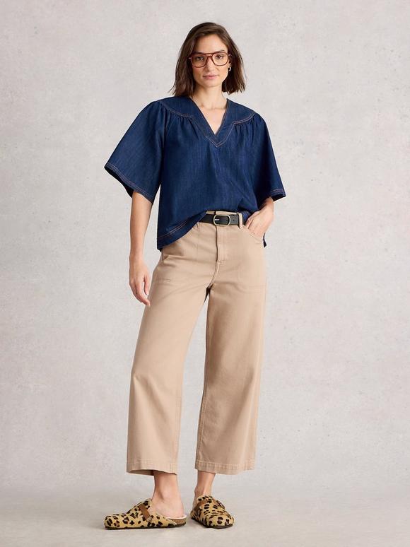 Leo Denim Top