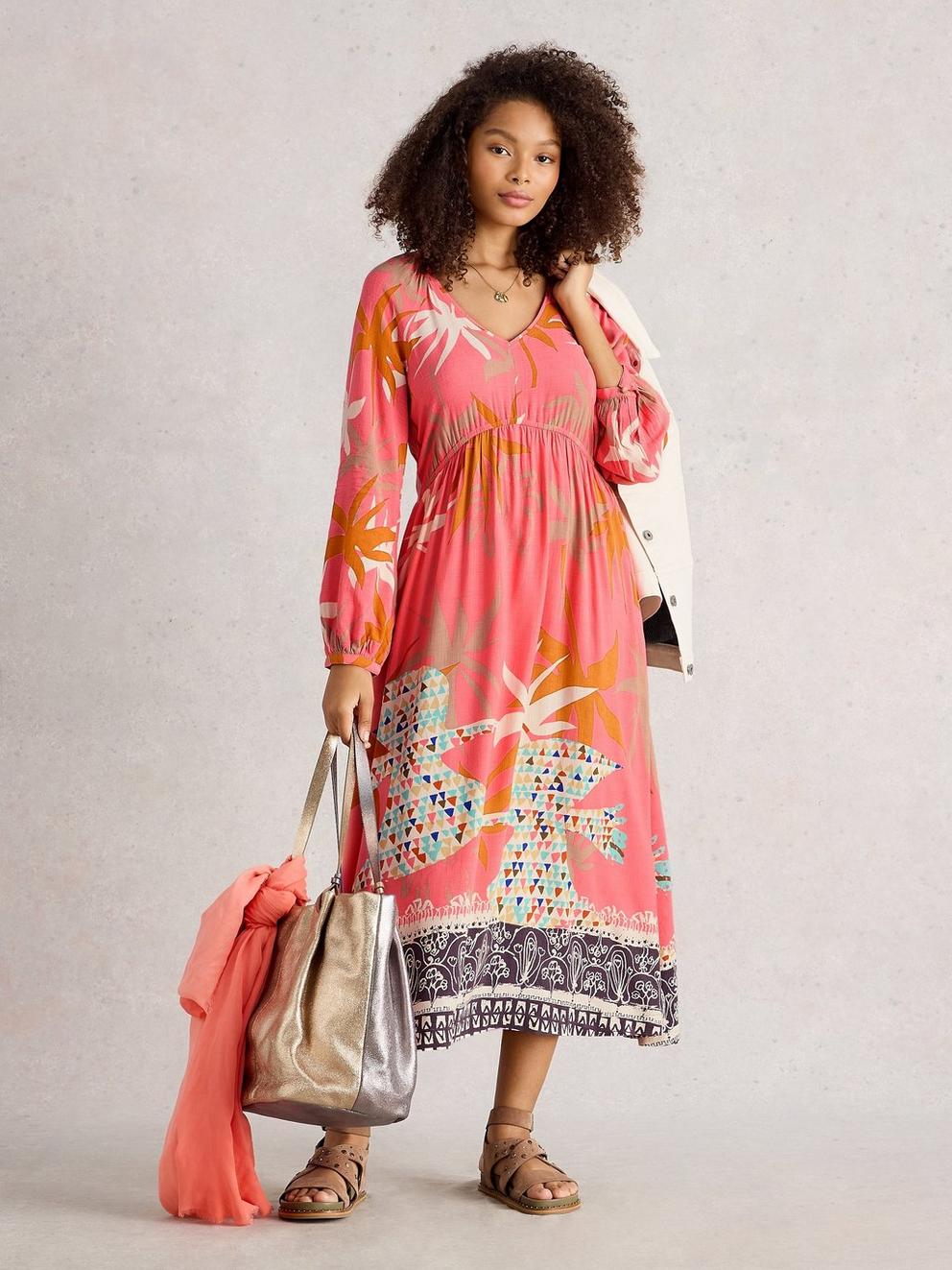 Imogen Notch Neck Midi Dress