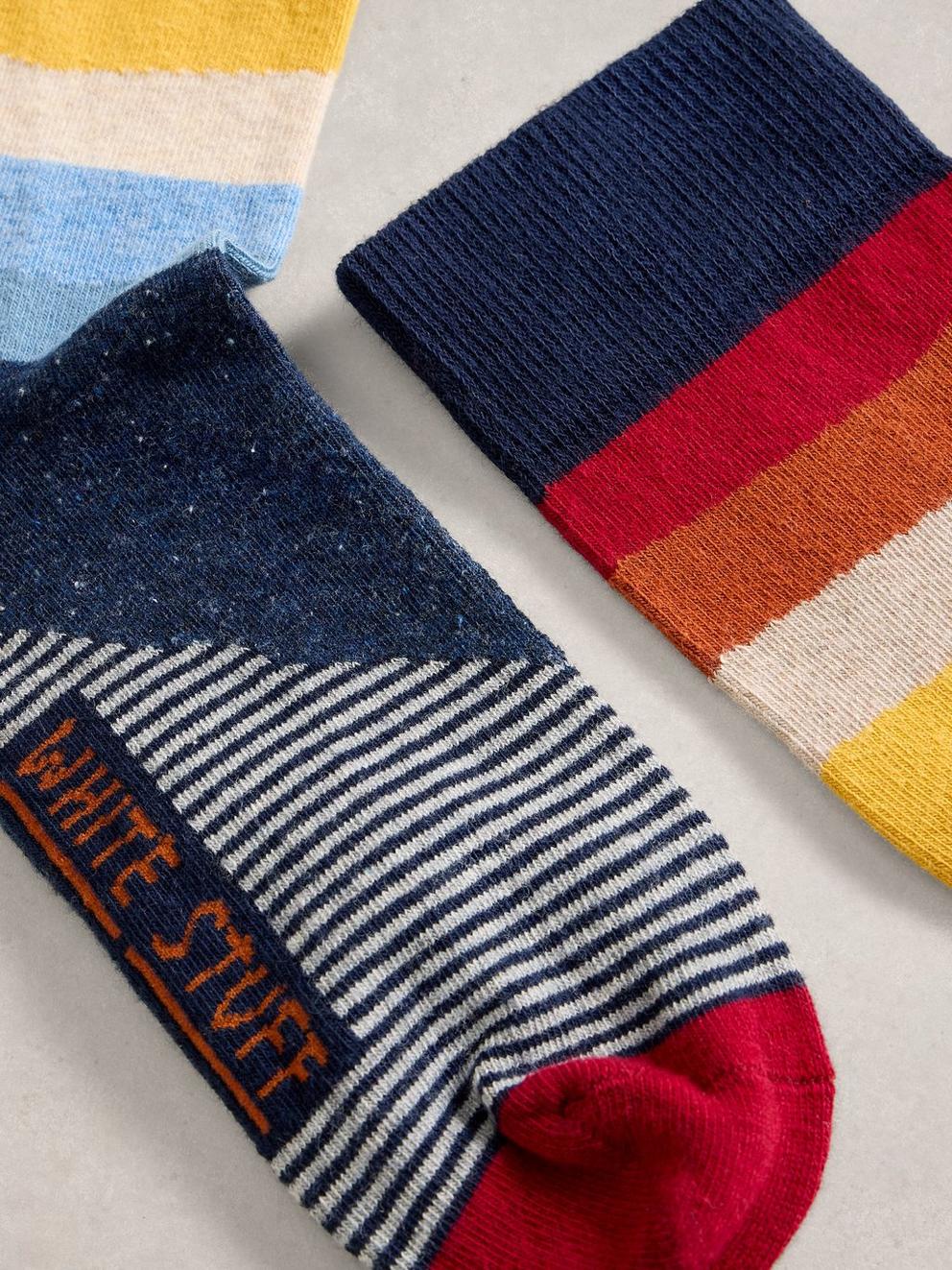 Pattern Stripe Ankle Sock