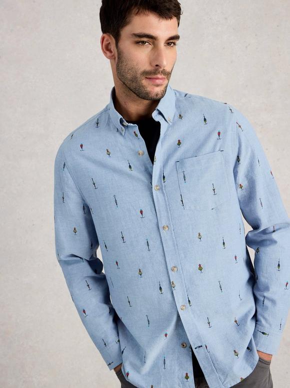 Finsbury Fishing Print Shirt
