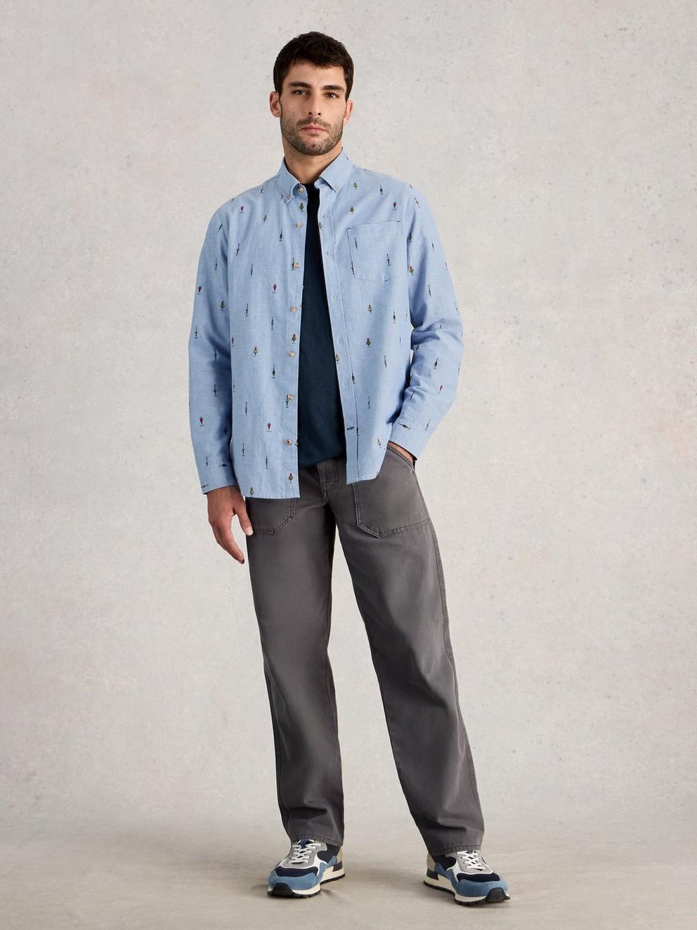 Finsbury Fishing Print Shirt