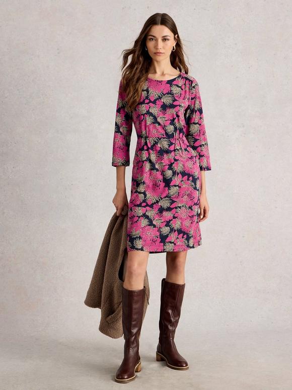 Tallie Jersey Crew Neck Knee Length Dress