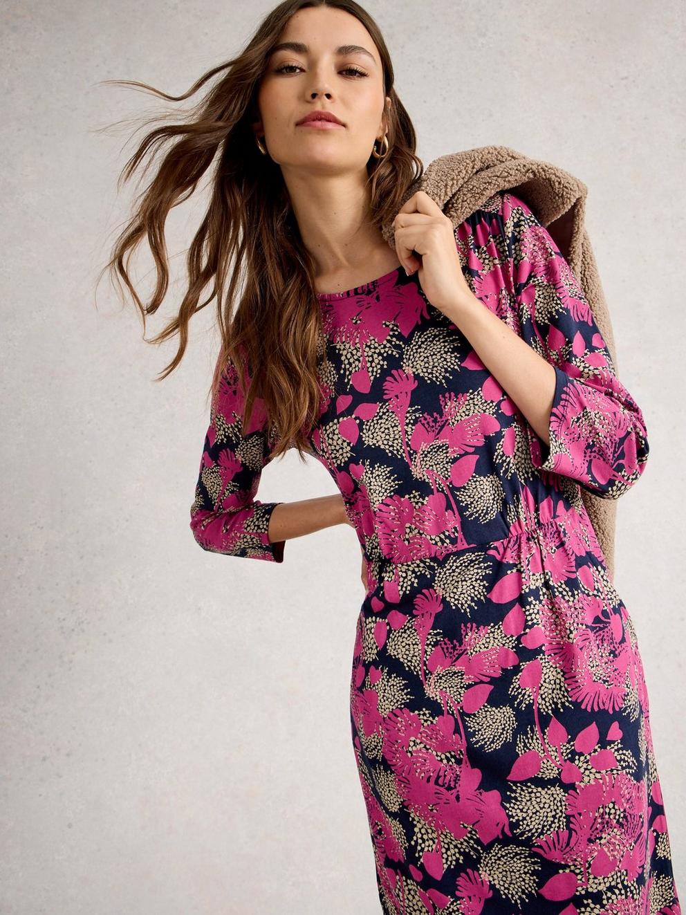 Tallie Jersey Crew Neck Knee Length Dress