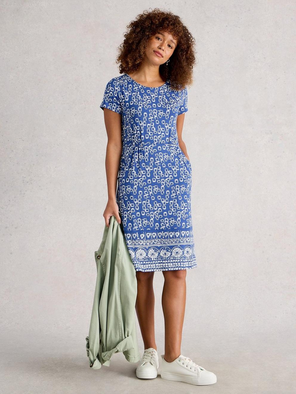 Tallie Jersey Short Sleeve Crew Neck Dress