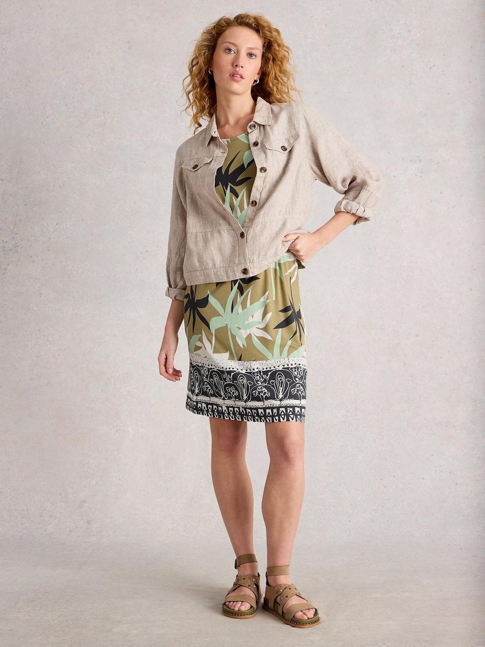 Tallie Jersey Short Sleeve Crew Neck Dress