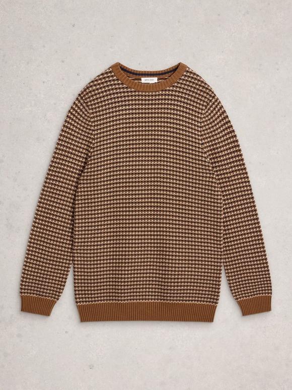 Tuck Stitch Crew Neck