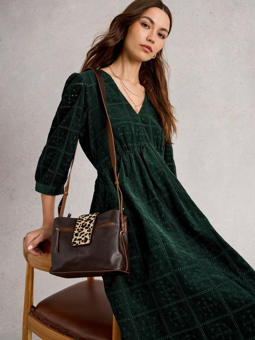 Lucy Embroidered Cord Dress