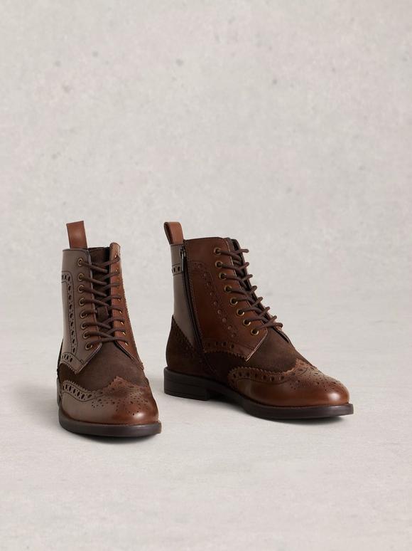 Thistle Lace Up Brogue Boot