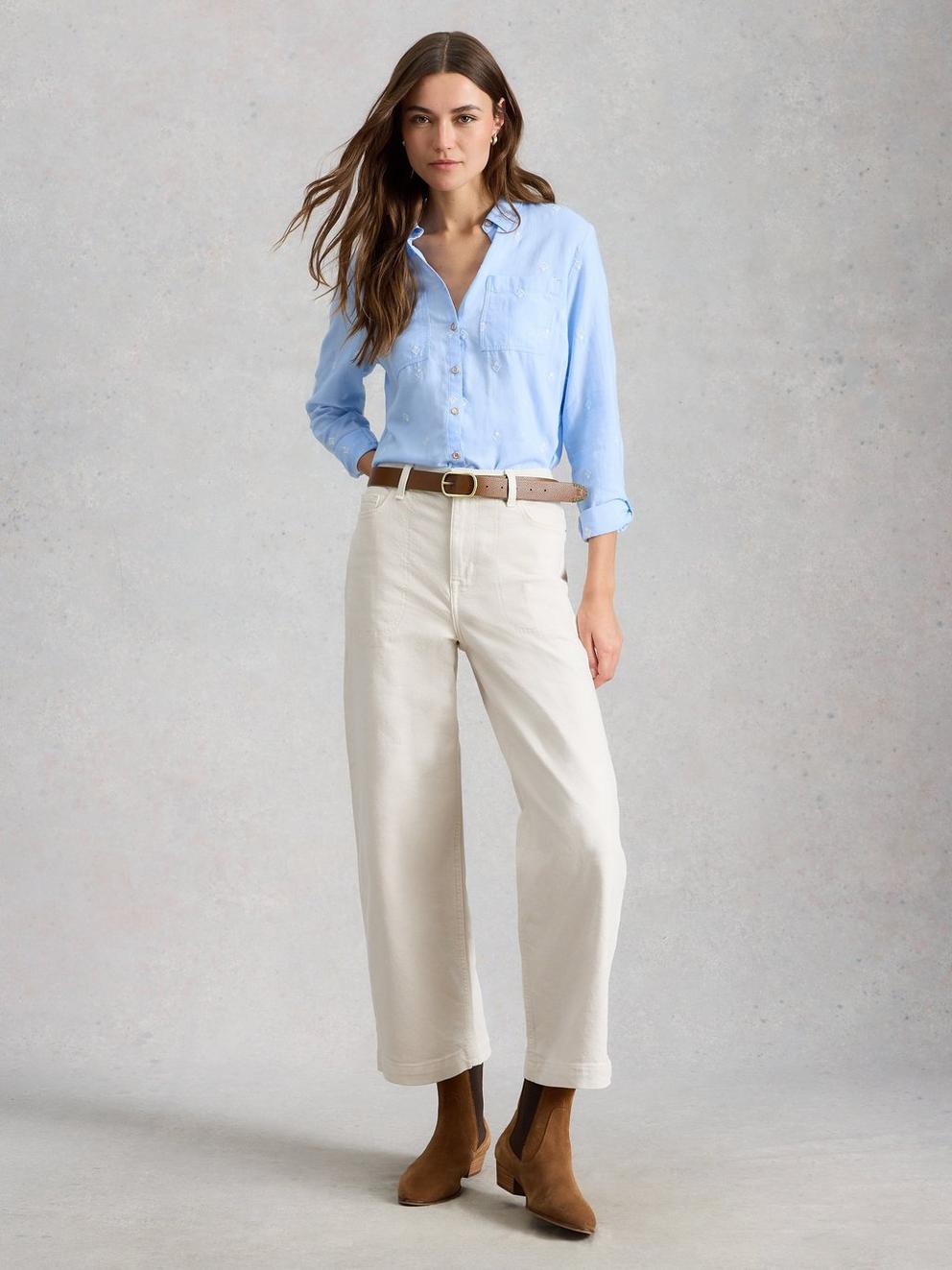 Sophie Collared Organic Cotton Shirt