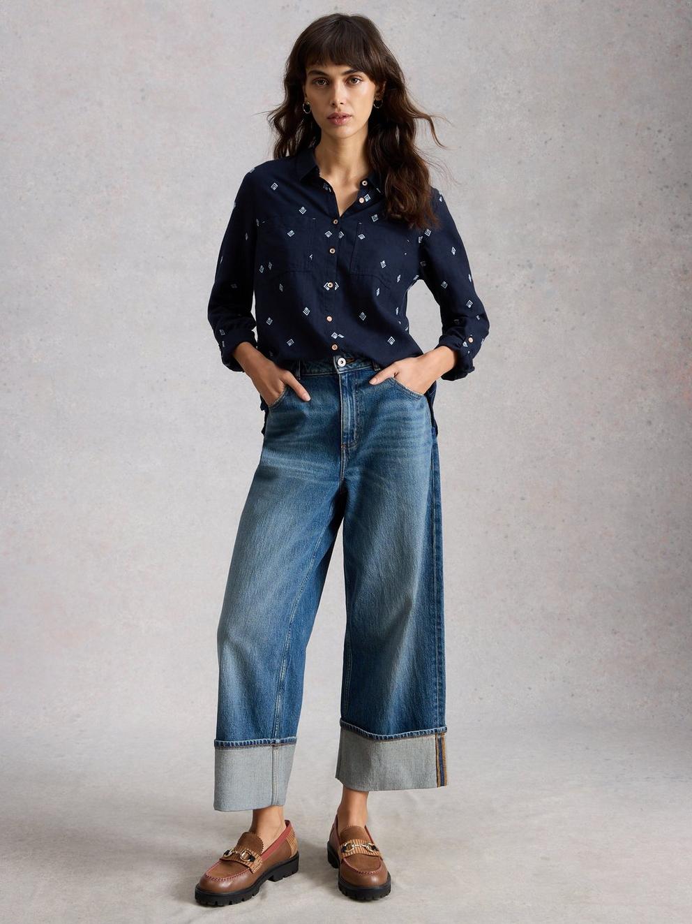 Sophie Collared Organic Cotton Shirt