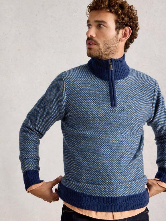 Selby Stripe Funnel Neck